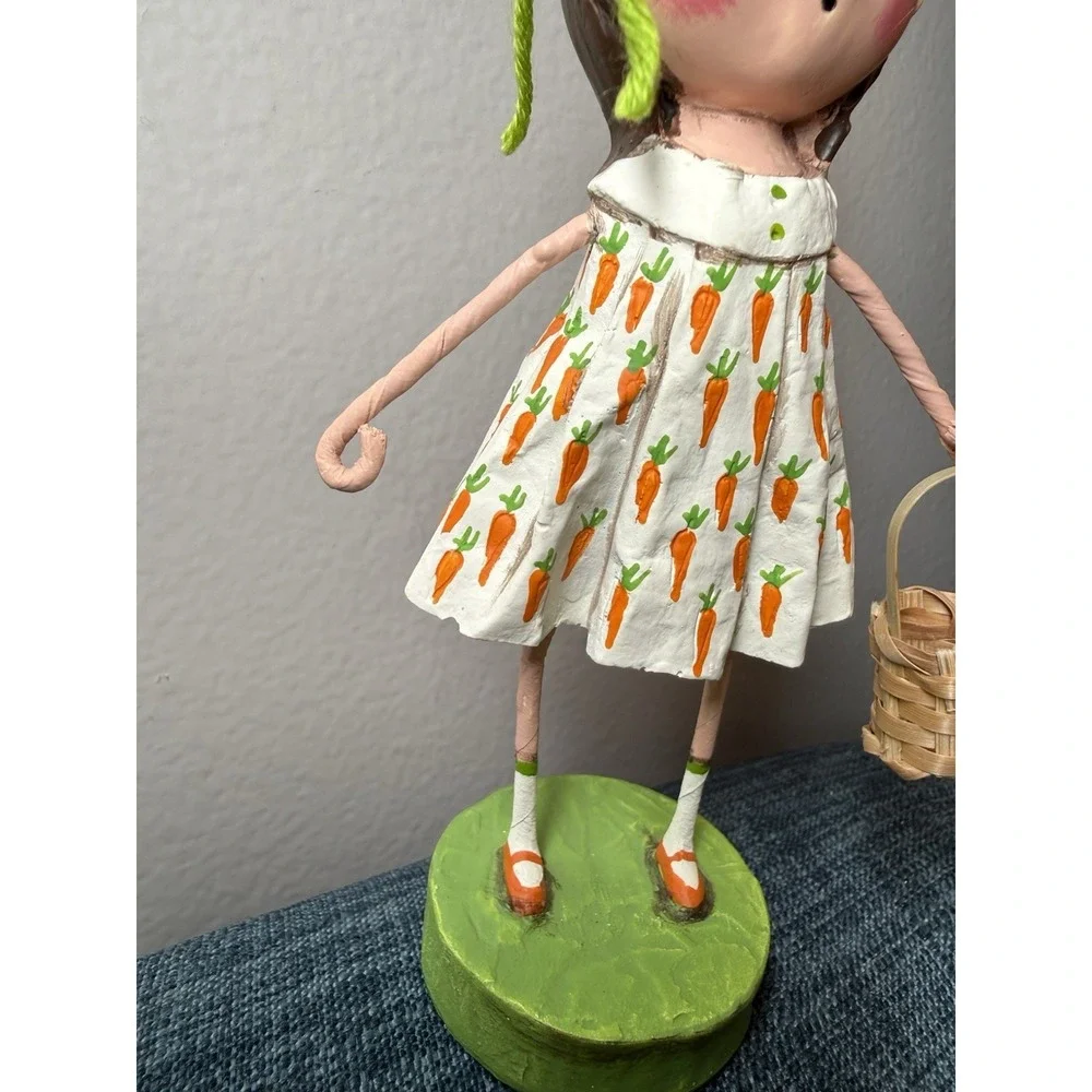 Chrissy Carrot Lori Mitchell ESC Trading Easter Girl Figurine Basket Retired HTF